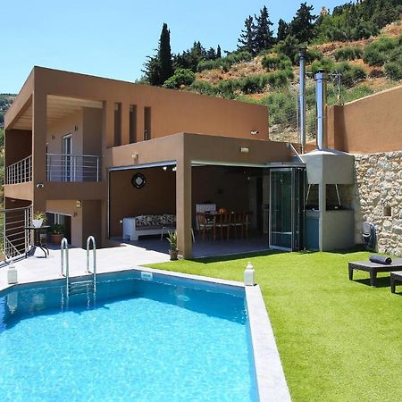 Design Villa Nicol - Heated Pool - Summer Kitchen 伊拉克利翁 外观 照片