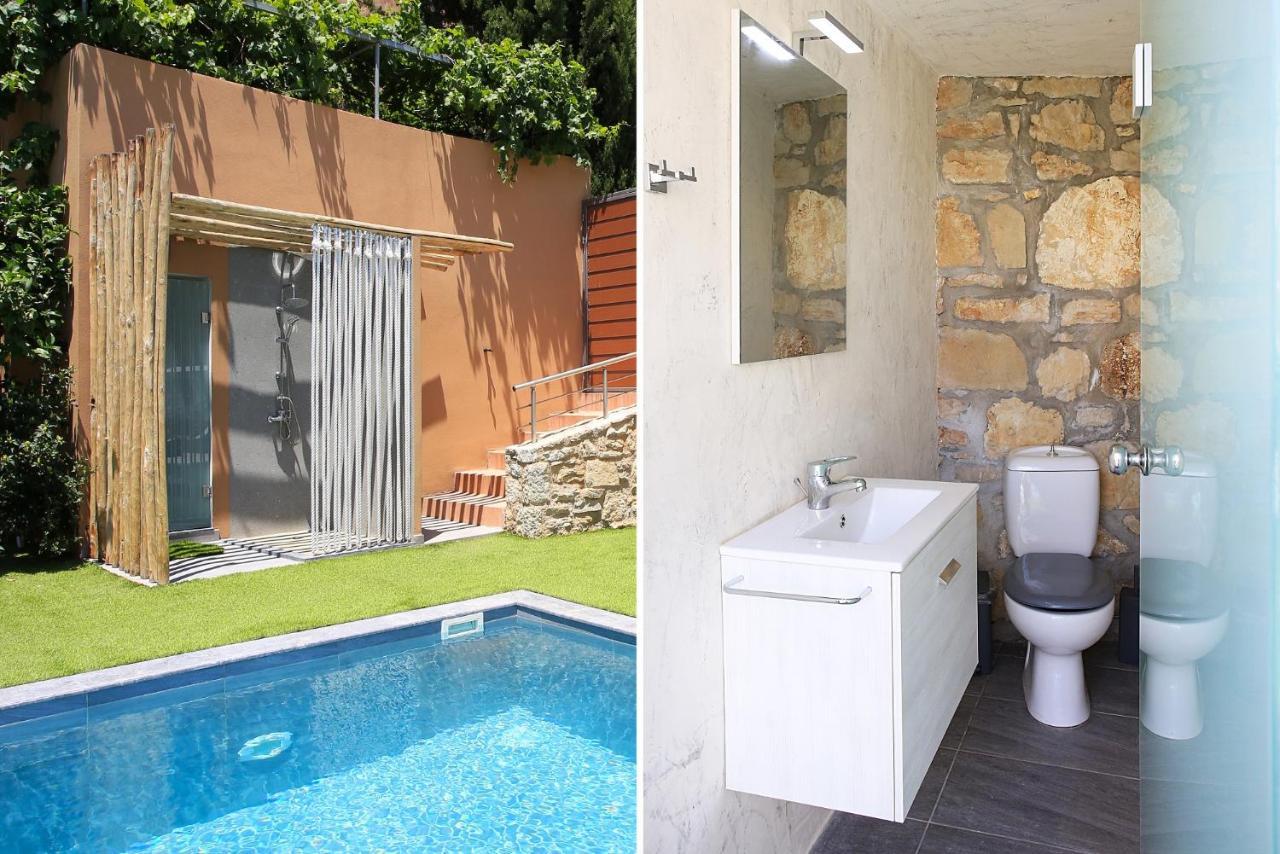 Design Villa Nicol - Heated Pool - Summer Kitchen 伊拉克利翁 外观 照片