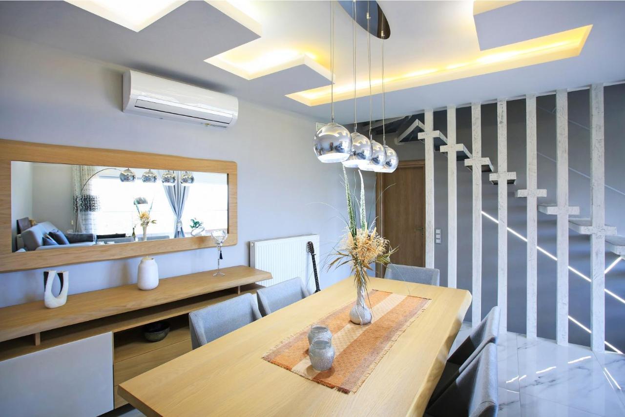 Design Villa Nicol - Heated Pool - Summer Kitchen 伊拉克利翁 外观 照片