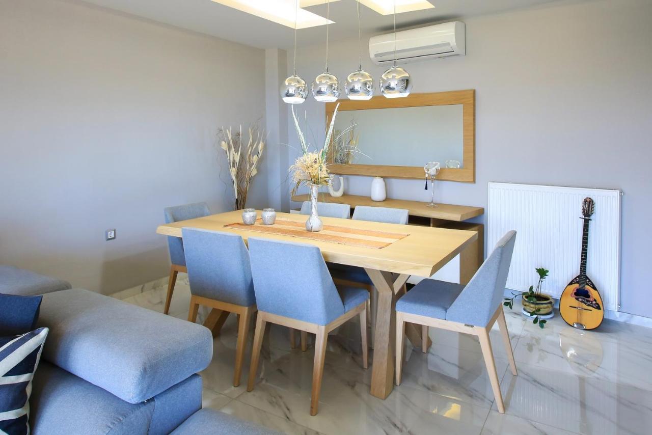 Design Villa Nicol - Heated Pool - Summer Kitchen 伊拉克利翁 外观 照片